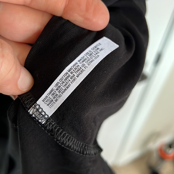 Soma WKND Pima Cotton Short Sleeve Black Tee. - Picture 4 of 6